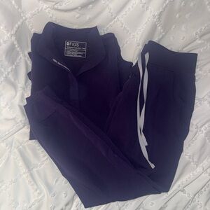 Figs Deep Purple Scrub Ensemble